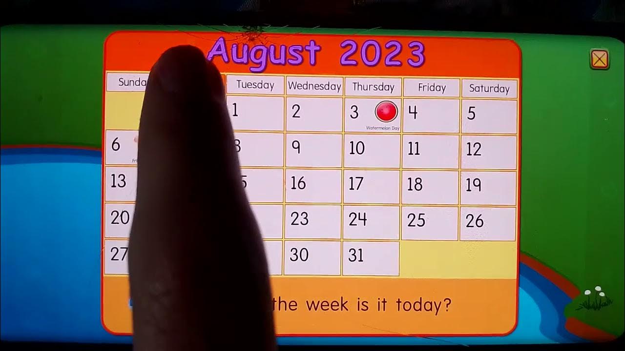 Starfall: The "August 28, 2023" Calender - YouTube
