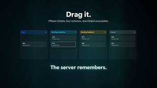A drag-and-drop Kanban board written in Delphi