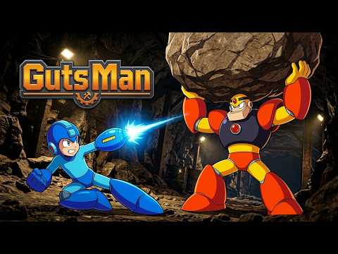 Capa de Mega Man - Guts Man