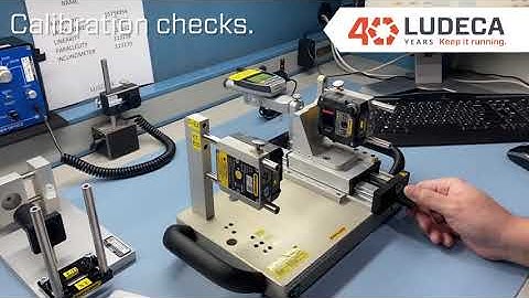 EASY-LASER® alignment system at LUDECA for service and calibration