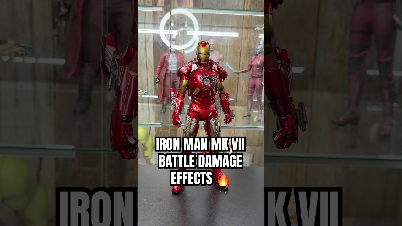 IRON MAN MK VII BATTLE DAMAGE EFFECTS 🔥 #ironman #tonystark