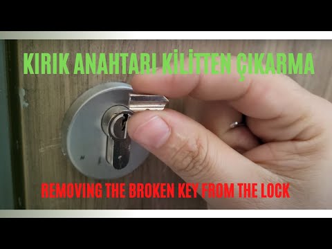 Kırık anahtar kilitten nasıl çıkarılır ? How to Remove Broken Key From Lock?