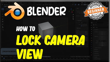 Blender How To Lock Camera View