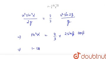 Two particles A and B are projected from the same point with the same