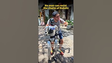 No man can resist the charm of Robots #unitree #robot #robotadventure #humanrobotinteraction