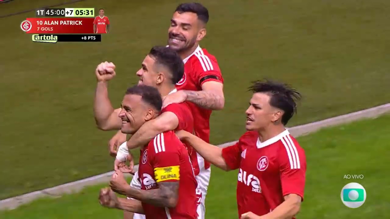 [HD] Gol de Alan Patrick e hino do Internacional - Inter 2x3 Grêmio - Globo / RBS TV