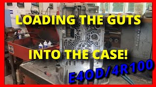 “LOADING THE GUTS ‘ INTO THE CASE” FINAL STAGES ON THIS E4OD/4R100 REBUILD!