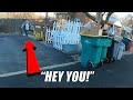 HOMEOWNER CAUGHT ME TAKING TRASH! Trash Picking Ep. 385