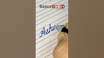 Ashwini name in cursive writing | A name in cursive writing | What is your name? 🤔 (Comment now)