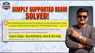 Loksewa Subjective Question Series #1 ||Mechanics of Strucutre||SFD & BMD||Old Question ||2080