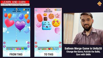 Balloon Merge Game Series: Goal 3 Changing Game Content in the game - Unity 3D Tutorial