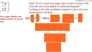Angle Addition and Subtraction formulas