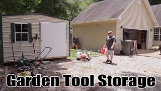 Build Article: http://jayscustomcreations.com/2015/06/lawn-tool-storage-in-a-garden-shed/ I got a shed to store all of my lawn and 