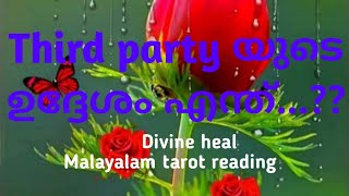 തേർഡ് പാർട്ടിയുടെ ഉദ്ദേശം എന്ത്?? Divineheal malayalamtarots 🧿😇✨.. timelessreading 💖✨