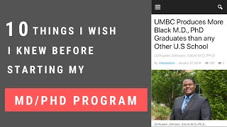 10 Things I Wish I Knew Before Starting My MD/PhD Program | My Perspective