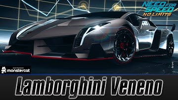 Need For Speed No Limits: Lamborghini Veneno (MAXXED OUT + Tuning [All Black Edition Parts])