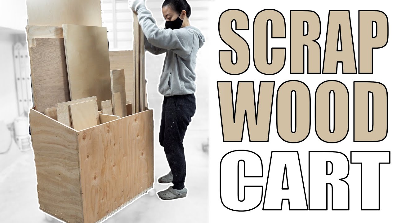 Making the EASIEST Scrap Wood Cart with FREE PLANS! YouTube