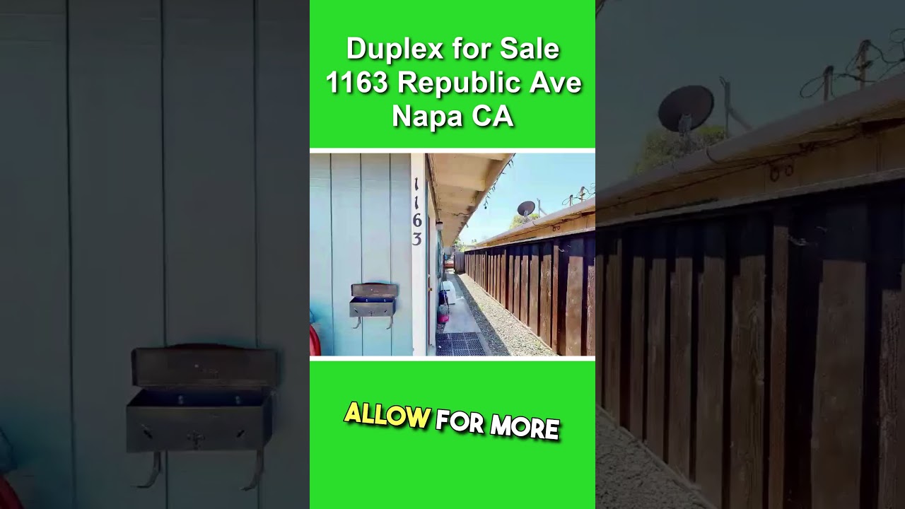 1163 Republic Ave Napa CA Investment Property