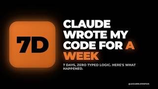 Celebrity I Let Claude Write My Code For A Week (Zero Manual Typing) Net Worth