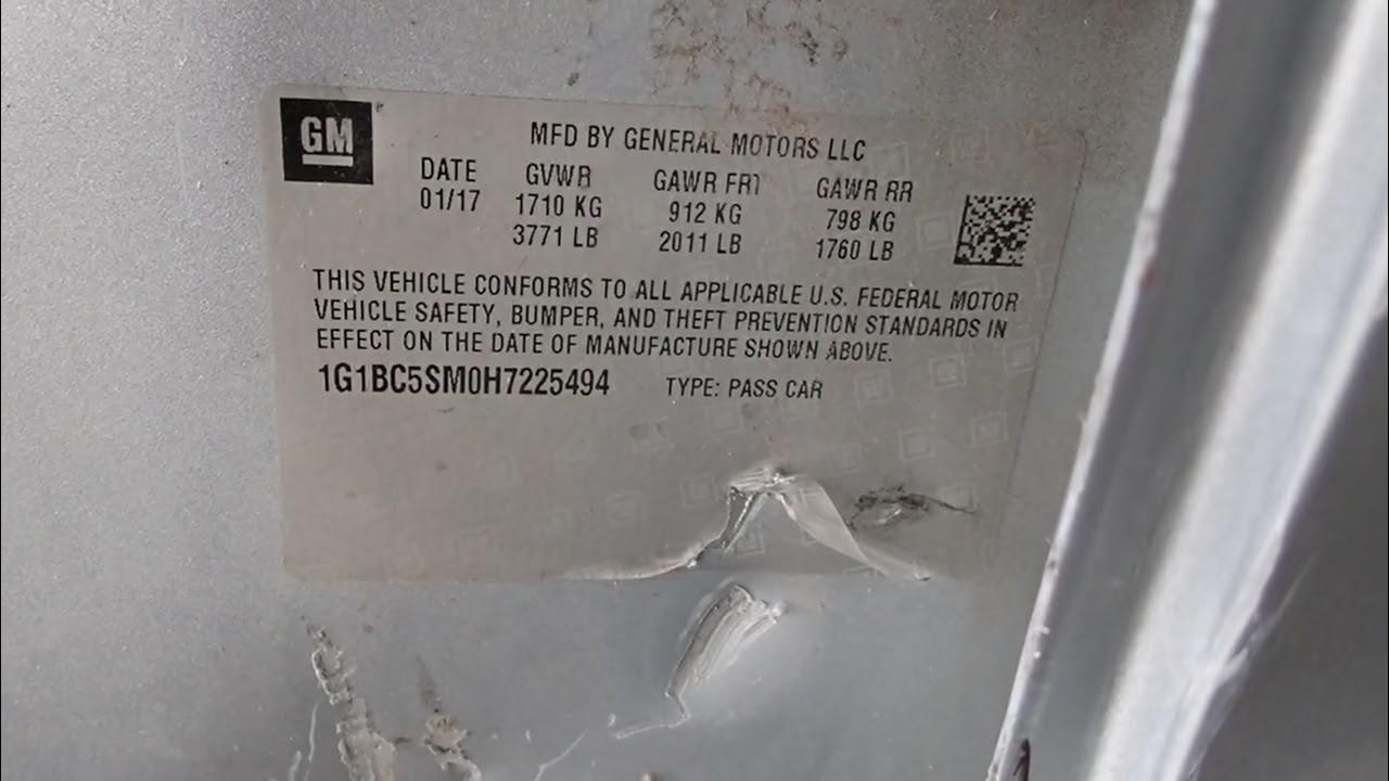 17043 2017 CHEVY CRUZE 1.4L 60K MILES - YouTube