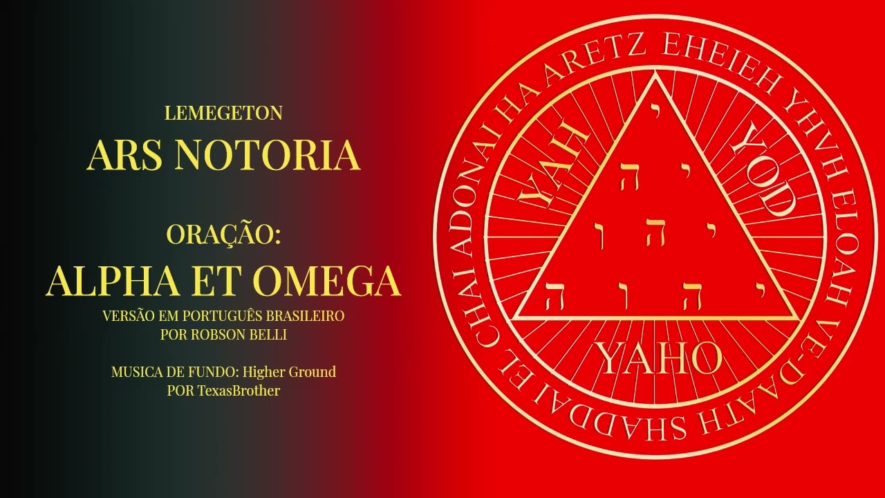 ⁣Ars Notoria - Alpha et omega (Oração 1)