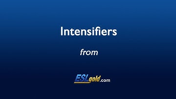 ESLgold Intensifiers Video