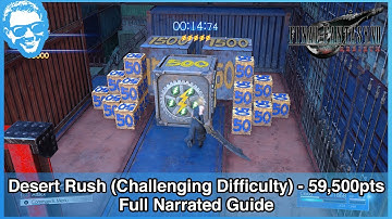 Desert Rush Minigame (Challenging Difficulty) - Full Narrated Guide - Final Fantasy VII Rebirth
