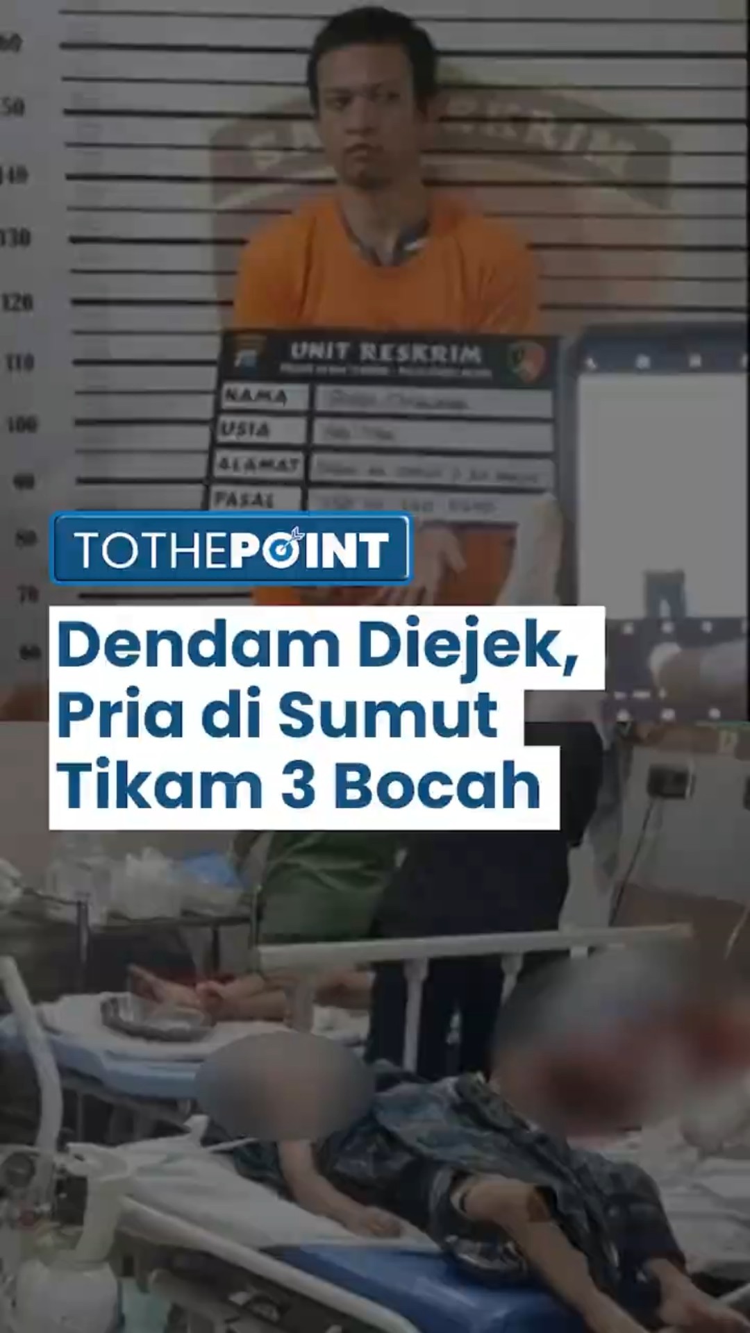 Dendam Setahun Pecah! Pria di Deliserdang Tikam 3 Anak Tetangganya karena Sakit Hati Sering Diejek