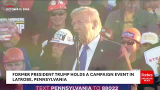 Trump Rally in PA Rant on Arnold Palmer penis Full Length