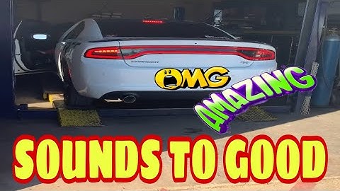 New Exhaust Tips And Rear Diffuser Swap On 2016 Dodge Charger R/T