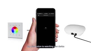 Z-Wave RGBW LED Dimmer SR-ZV9101FA-RGBW and Single Group Wall Controller SR-ZV9001T-RGBW-EU