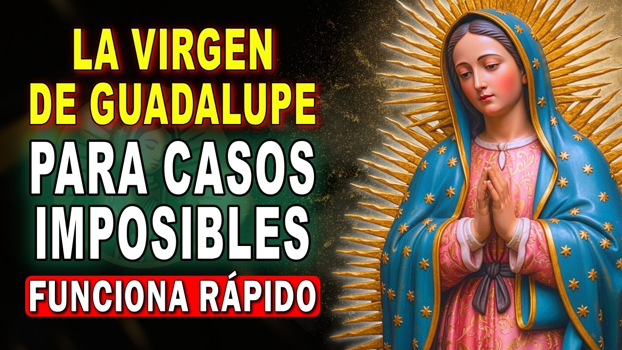 PARA ELLA NADA ES IMPOSIBLE 🌹 Poderosa Oración a la VIRGEN DE GUADALUPE por um Milagro Urgente 🙏