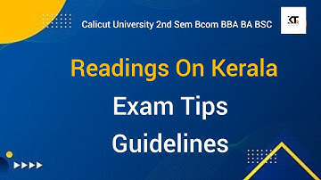 Readings On Kerala Exam Tips and Guidelines