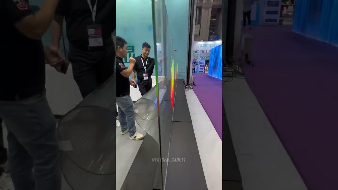 Flexible LED Smart Screen - Turn Any Glass into a Display!