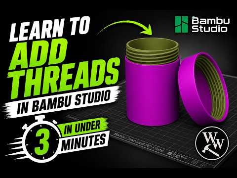 Learn to Add Threads in Bambu Studio in Under 3 Minutes