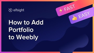 How to Add Portfolio to Weebly