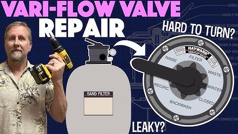 How to REPAIR and Service your HAYWARD Vari-Flow Valve!