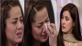 Najia baig gets emotional on live tv while remembering her father who
passed away.