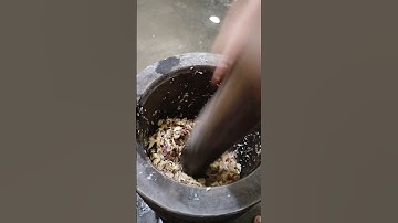 ASMR tumbuk jahe sampai halus #ginger #cooking #jahemerah #food #jahemerahasli #redginger #jahe #fyp