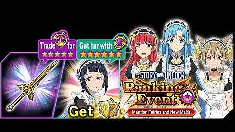 Sword Art Online Memory Defrag - Mansion Fairies and New Maids Event Full Story