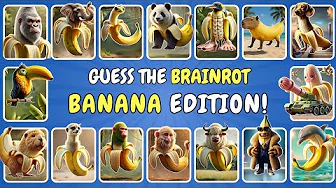 Guess Italian BRAINROT Animals – Banana Edition | Meme Quiz Challenge