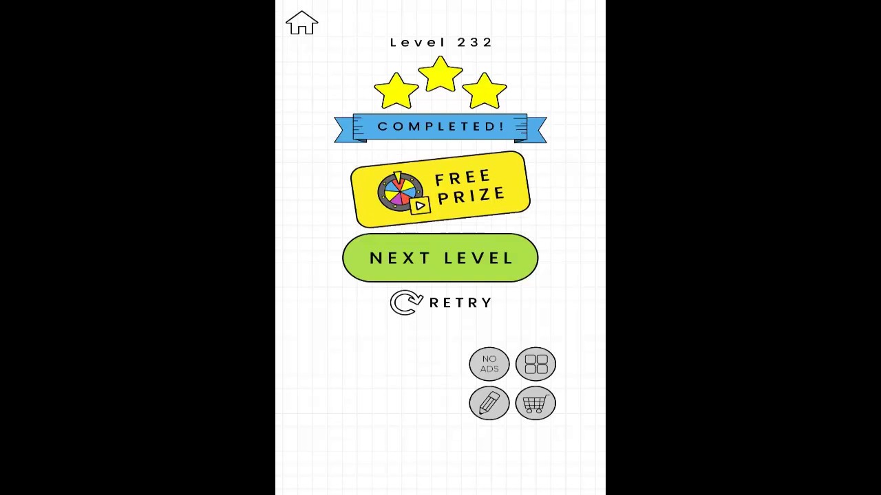 Happy Glass Level 232. 3 Stars Walkthrough