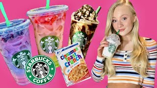 TASTING STARBUCKS SECRET MENU ITEMS | LETTING BARISTAS PICK MY DRINK | ELLA