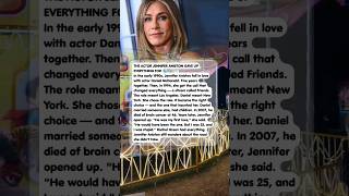 THE ACTOR JENNIFER ANISTON GAVE UP EVERYTHING FOR
