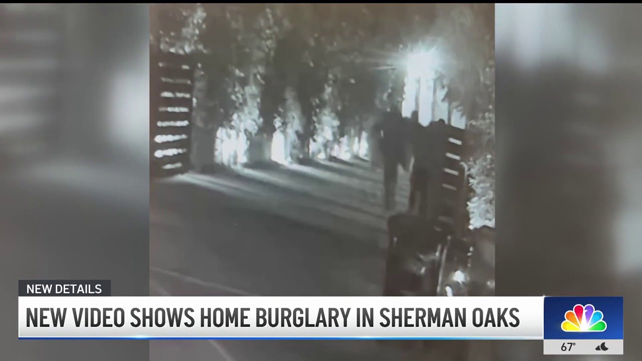 Surveillance footage shows Sherman Oaks break-in suspects - YouTube