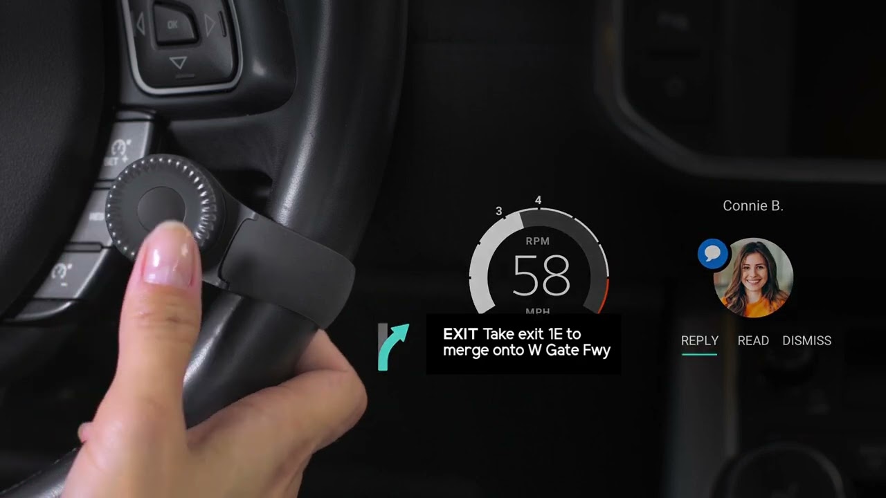 MHUD (Mobile Heads Up Display) Steering Wheel JoyStick