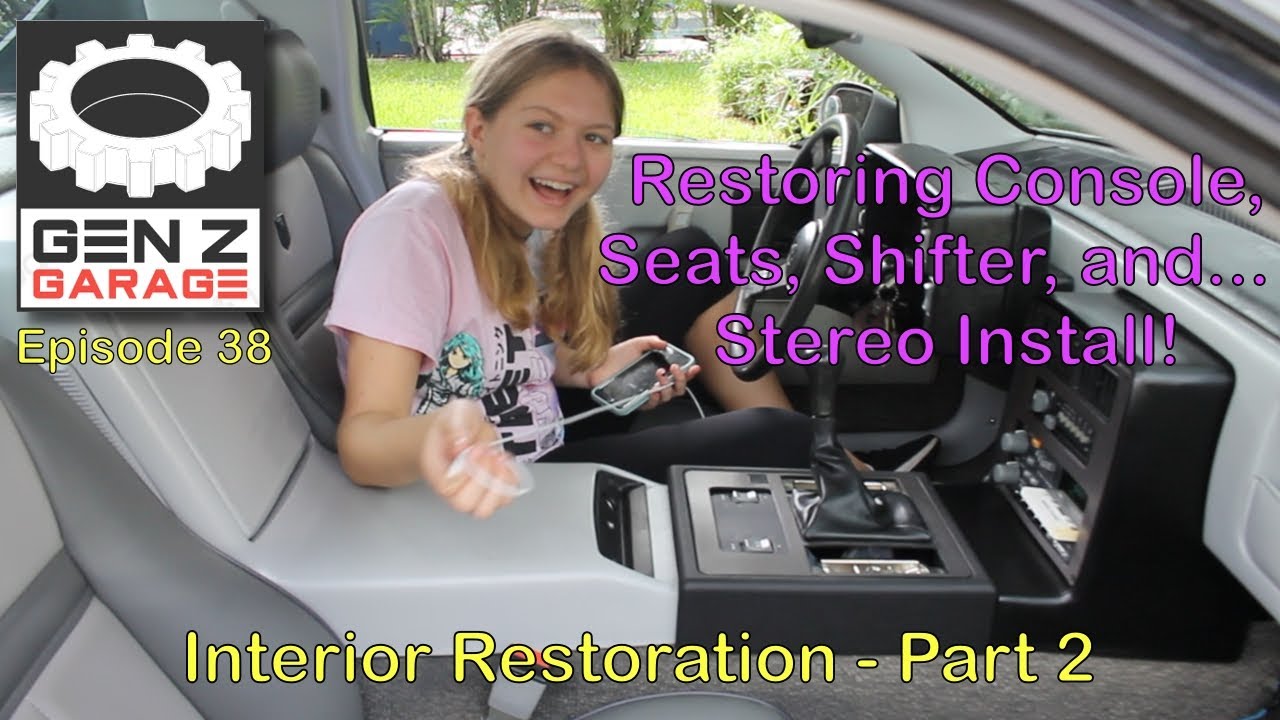 Seats, Stereo, & New Console! - Restoring Interior Part 2 : Gen Z Garage Episode 38