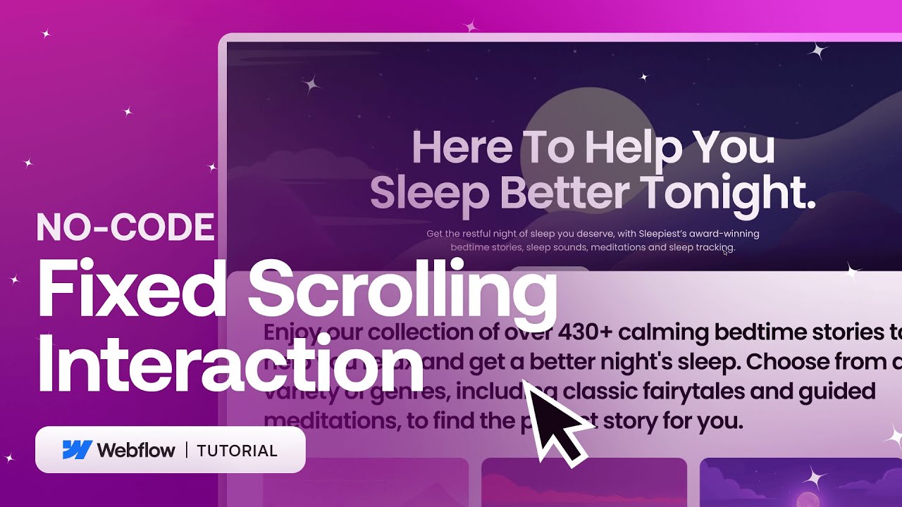 Webflow tutorial | Steal this scroll interaction for your Webflow ...