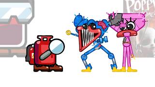 Mini Crewmate Kills Emoji Poppy Playtime Chapter 5 Characters | Among Us