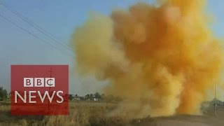 Islamic State's toxic chlorine gas bombs - BBC News